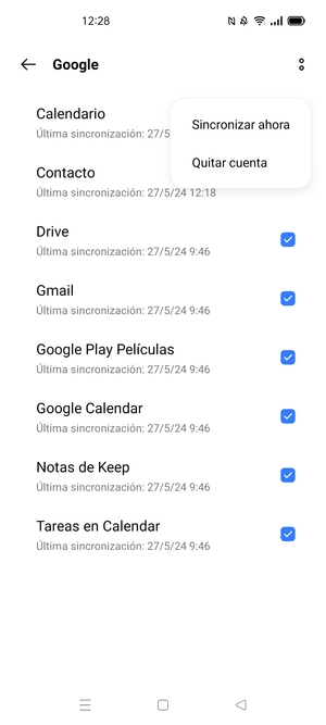 Seleccione Sincronizar ahora