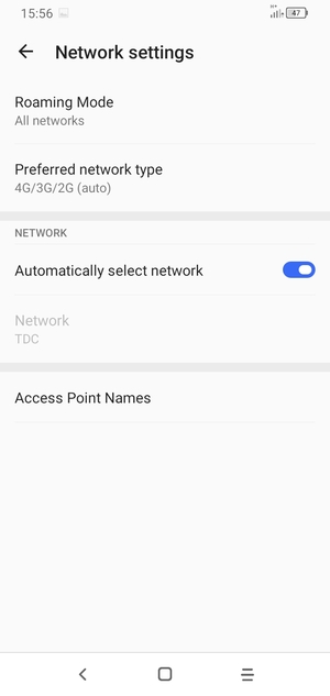 Select Roaming Mode