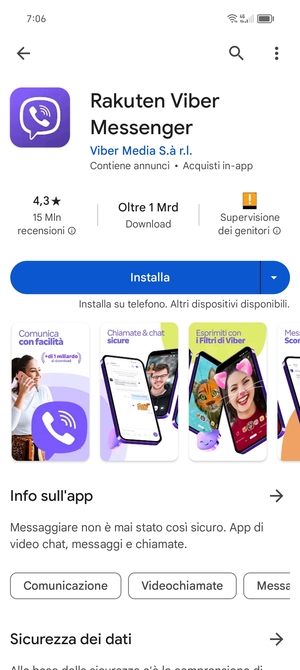 Seleziona Installa