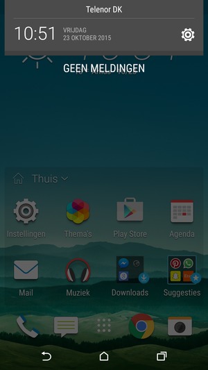 Schuif naar beneden in het bovenste menu opnieuw