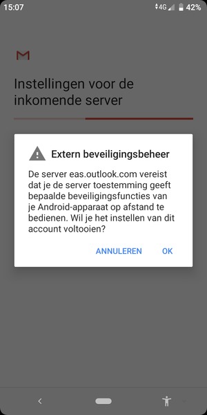 Selecteer OK