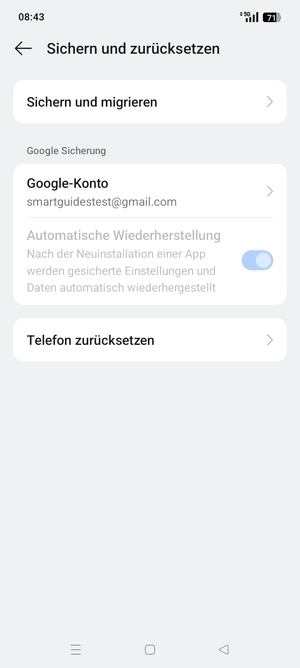 Wählen Sie Google-Konto