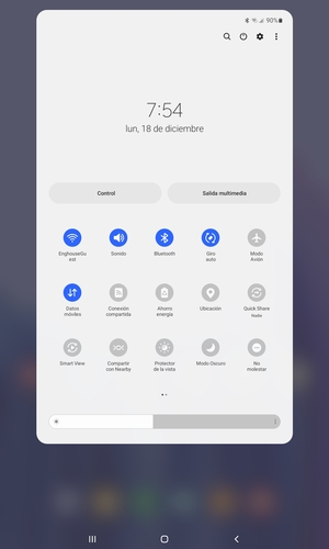 Seleccione Sonido para cambiar al modo de silencio