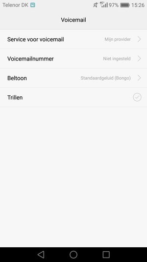 Selecteer Voicemailnummer
