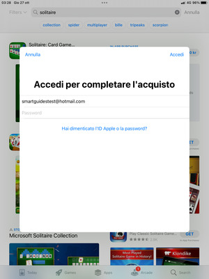 Inserisci Nome utente ID Apple e Password ID Apple. Seleziona Accedi