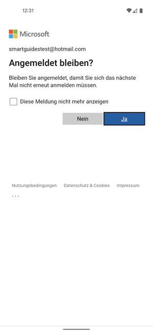 Wählen Sie die gewünschte Option