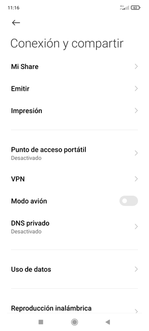 Seleccione Punto de acceso portátil