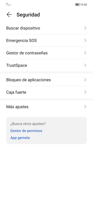 Seleccione Más ajustes