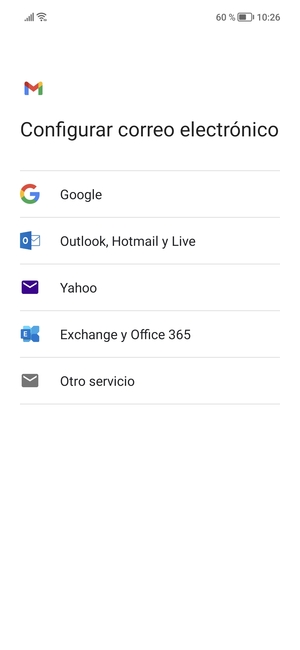 Seleccione Otro servicio