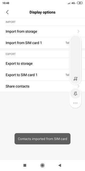 Your contacts will be saved to your Google account and saved to your phone the next time Google is synced.