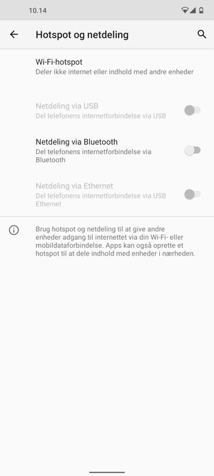 Vælg Wi-Fi-hotspot