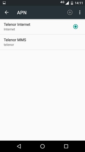 Seleziona il tasto Menu