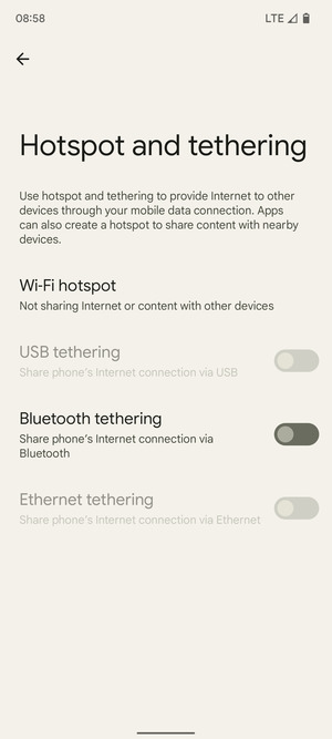 Select Wi-Fi hotspot