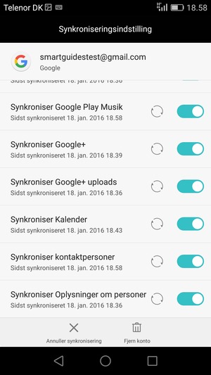 Dine kontakter fra Google vil nu blive synkroniseret til din smartphone