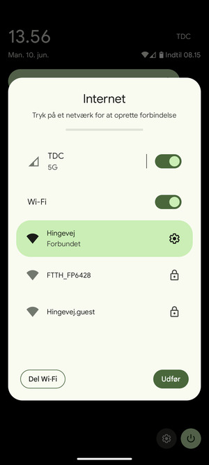 Slå Wi-Fi fra