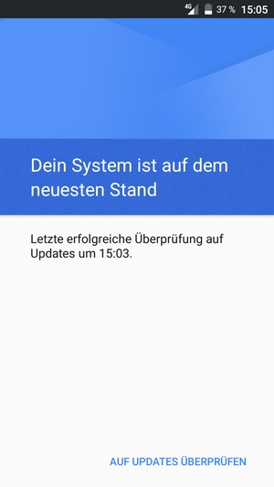 Wählen Sie AUF UPDATES ÜBERPRÜFEN
