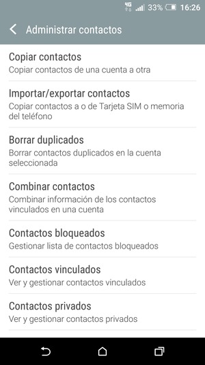 Seleccione Importar/exportar contactos