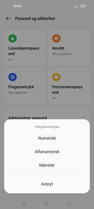 Velg Mønster