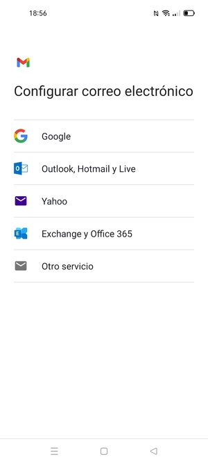 Seleccione Outlook, Hotmail y Live