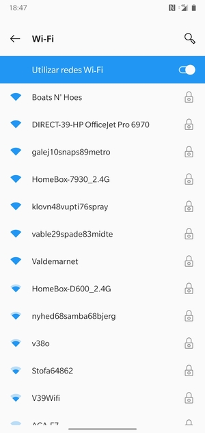 Seleccione la red inalámbrica a la que desea conectarse