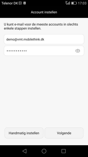 Voer uw e-mailadres en wachtwoord in. Selecteer Volgende