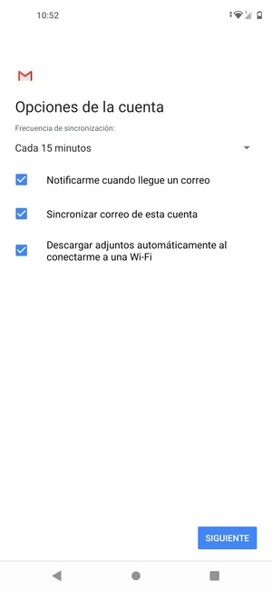 Seleccione SIGUIENTE