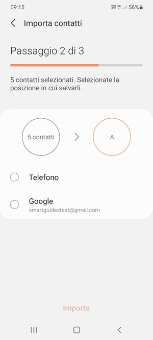 Seleziona Google
