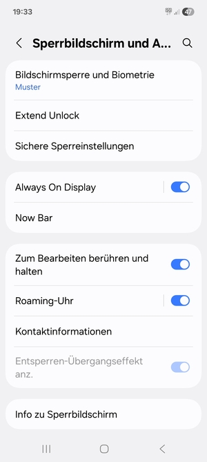 Ihr Handy ist jetzt mit einer Bildschirmsperre gesichert