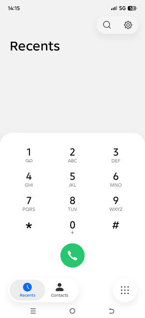 Press and hold the number 1