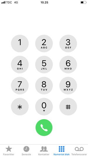 Vælg Telefonsvarer