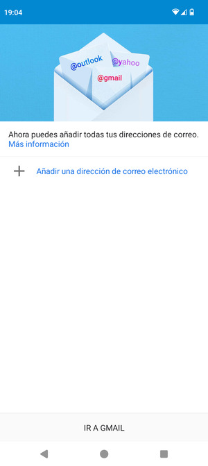 Seleccione Añadir una dirección de correo electrónico