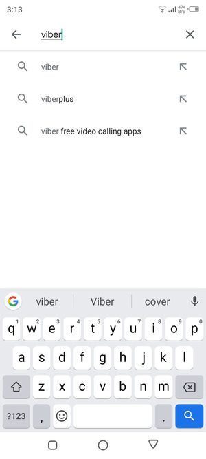 Enter the app name and select Search