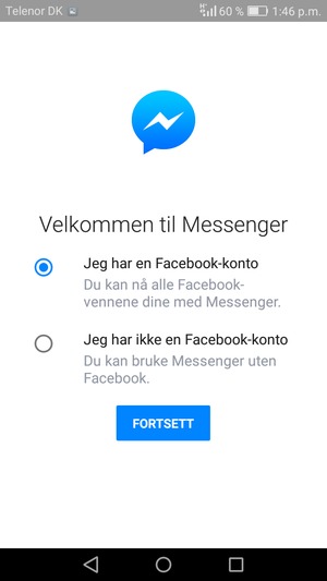 Applikasjonen er klar til bruk