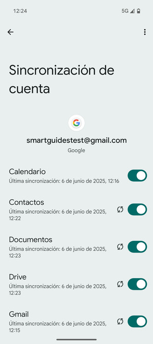 Asegúrese de haber seleccionado Contactos