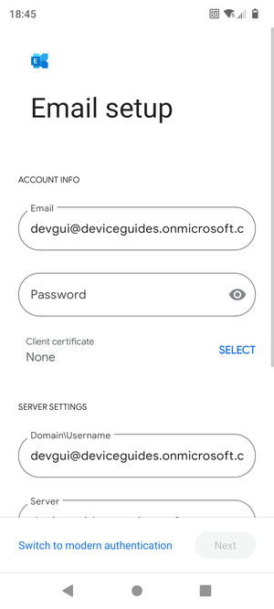 Enter your password