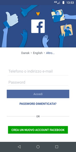 L'app è pronta per l'uso