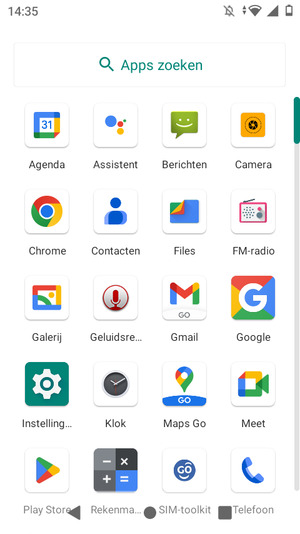 Selecteer Instellingen