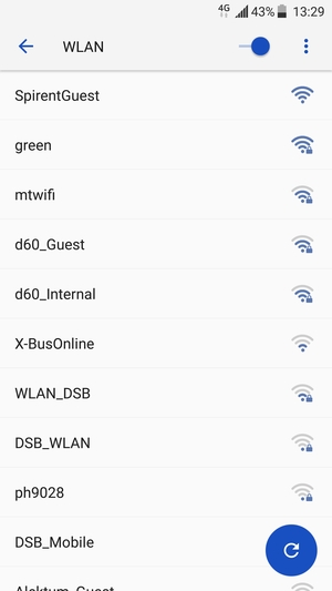 Wählen Sie das Wireless-Netzwerk, zu dem Sie eine Verbindung herstellen möchten