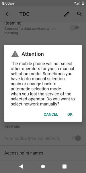 Select OK