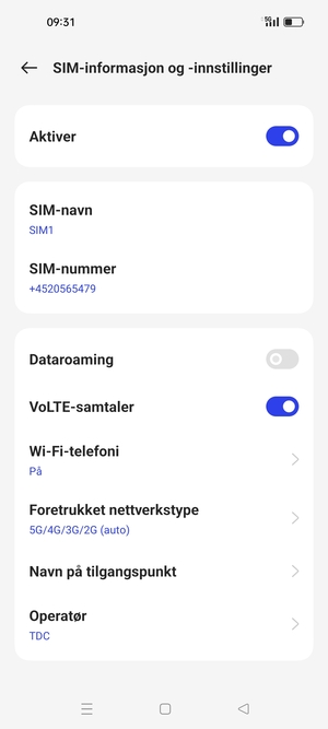 Velg Navn på tilgangspunkt