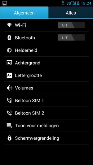 Selecteer Wi-Fi