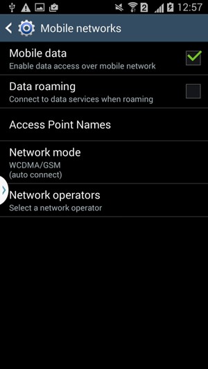 Select Access Point Names