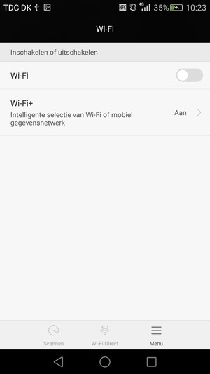 Schakel Wi-Fi in