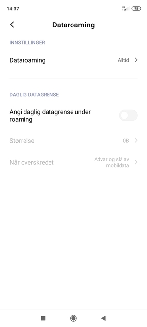 Velg Dataroaming