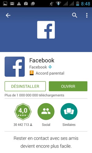 Sélectionnez OUVRIR