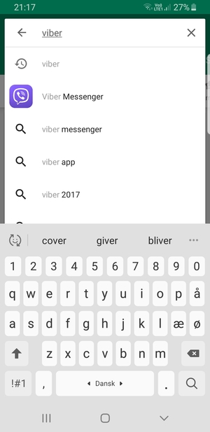 Introduzca el nombre de la aplicación y seleccione Buscar