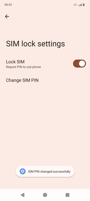 Your SIM PIN has been changed