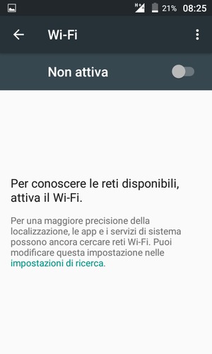 Attiva Wi-Fi