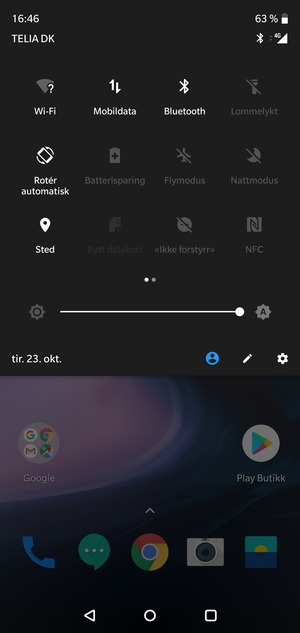 Slå av Wi-Fi og Bluetooth