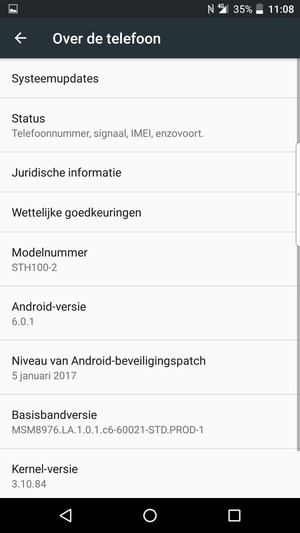 Selecteer Systeemupdates